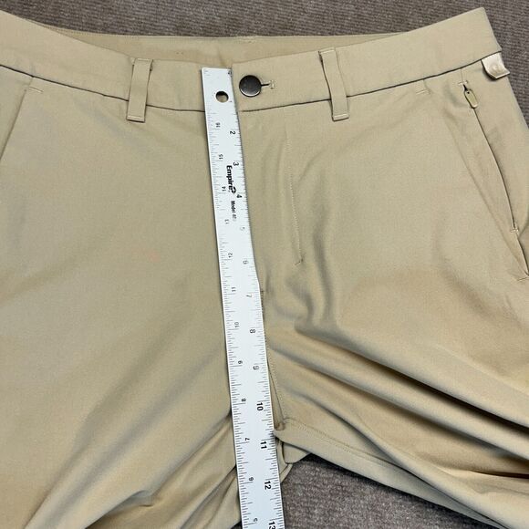 Lululemon Commission Pants Slim Men's 31 Tan ABC Tech Hemmed 26.5" Inseam - Picture 10 of 15
